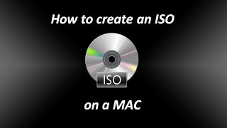 How to create an ISO file on a Mac