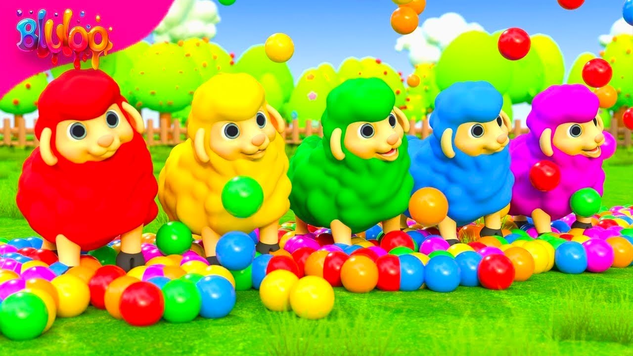 "🦙✨ Baa Baa Colorful Sheep: A Magical Nursery Rhyme Adventure For Kids! 🎶"