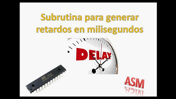 Generar retardos en milisegundos fácilmente en lenguaje ensamblador de AVR
