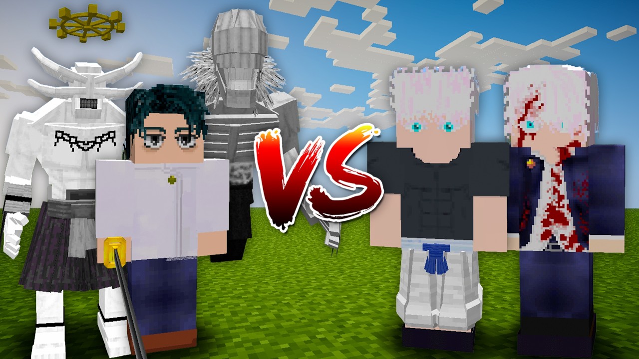 Yuta Okkotsu and Mahoraga vs Satoru Gojo (No Infinity)