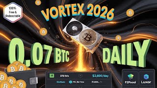 Bitcoin Miner VORTEX 2026 → FREE 0.03–0.07 BTC Daily | Silent GPU/CPU | Zero Fees | 2026 Elite