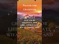 Prayer for Gratitude and Cherishing Life #gratitude  #prayer #god