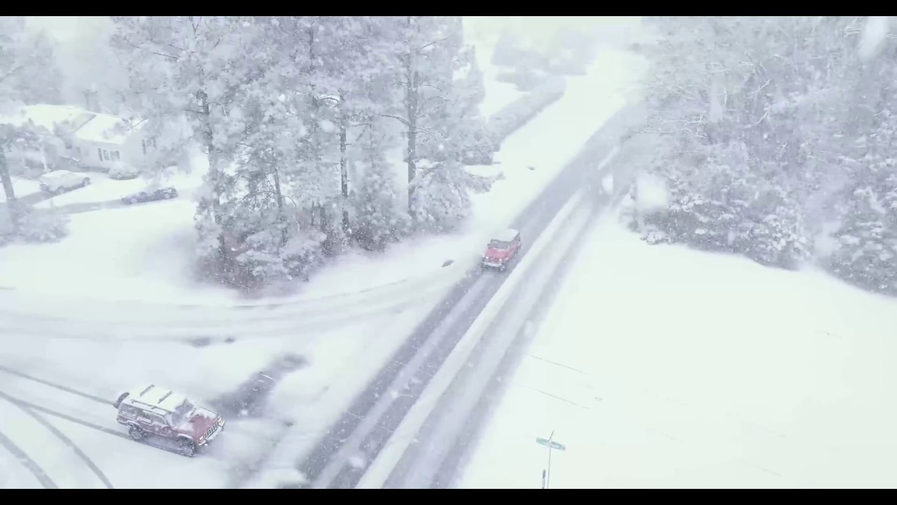 Snow in Apex North Carolina Jan 2018 DJI P4P 4K YouTube