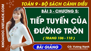 Tiếp tuyến của đường tròn | Toán 9 Cánh diều (HAY NHẤT)
