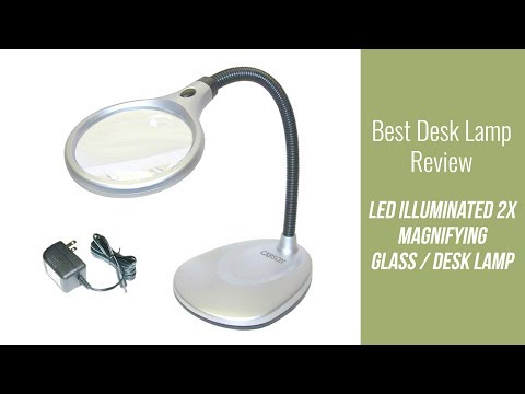 Desk Lamp Review Led Illuminated 2x Magnifying Glass Desk Lamp