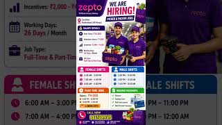 Zepto Picker & Packer Jobs 2026 | Hyderabad Hiring | Salary ₹16,200 + Bonus + Incentives | Apply Now