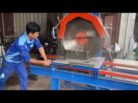 Video Máy Xẻ Đá Tự Nhiên lưỡi cắt 800mm 0963578919 - youtube