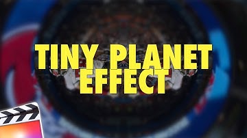 Final Cut Pro X Tiny Planet Effect Tutorial