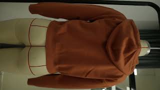 Soft Terracotta Hooded Sweatshirt | Casual Basic Hoodie For Women | Garment Factory Sample screenshot 1