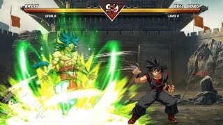 Broly vs Evil Goku - High Awesome Level Fight
