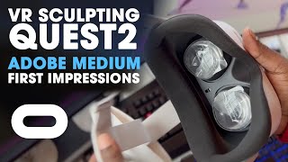 Quest 2 ~ First Impressions and Sculpting in VR using Adobe Medium