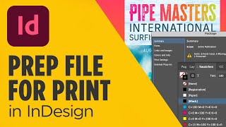 Prep A Poster File For Print in InDesign - Graphic Design Tutorial - Part 2