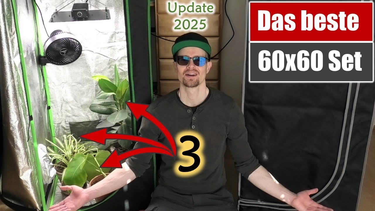 Growbox 60x60x180 und 160 | Das beste LED Komplettset 2025 | Das günstigste beste Set | Ertrag