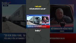 Qusarda yüzlərlə yük avtomobili yollarda qaldı - Baku TV