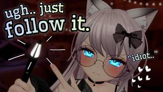 rude girl performs your eye exam.. 🖤 | asmr