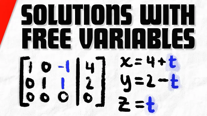 Solution Sets with Free Variables in Linear Systems | Linear Algebra Exercises