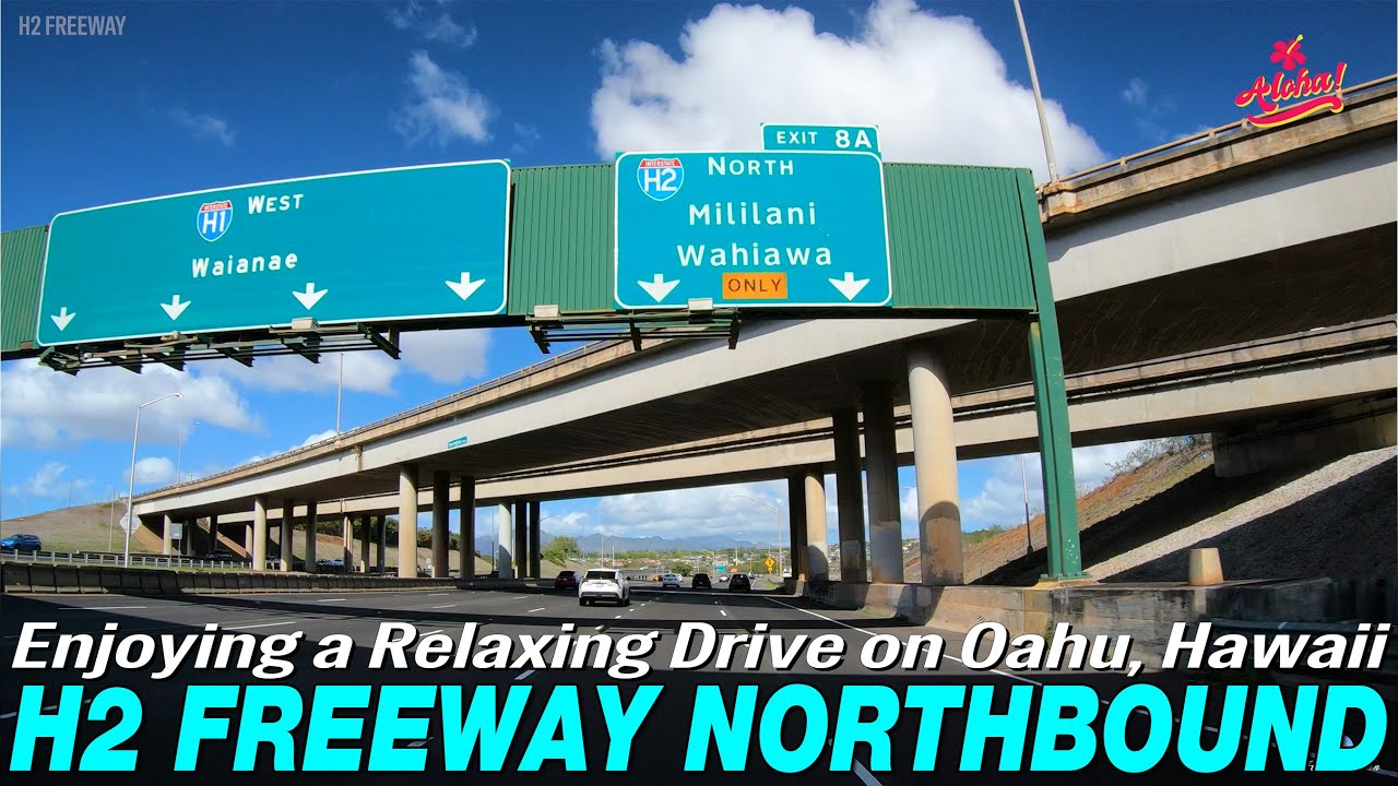 Relaxing Drive in Hawaii: H2 Freeway Northbound (No Music, Just Road Noise) 🌴 Hawaii John