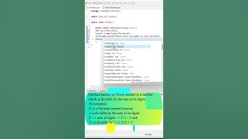 How To Check Harshad Number (Niven Number) In Java? #javaclass #java