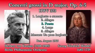 Händel: Concerti grossi Op. 6-5, Karajan & BPO (1966) ヘンデル