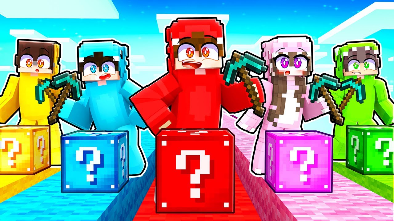 NAJLEPSZY WYŚCIG LUCKY BLOCK w Minecraft! - YouTube