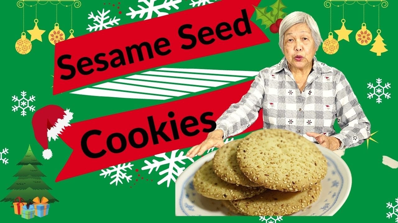 Sesame Seed Cookies Light And Crispy Easy To Make YouTube