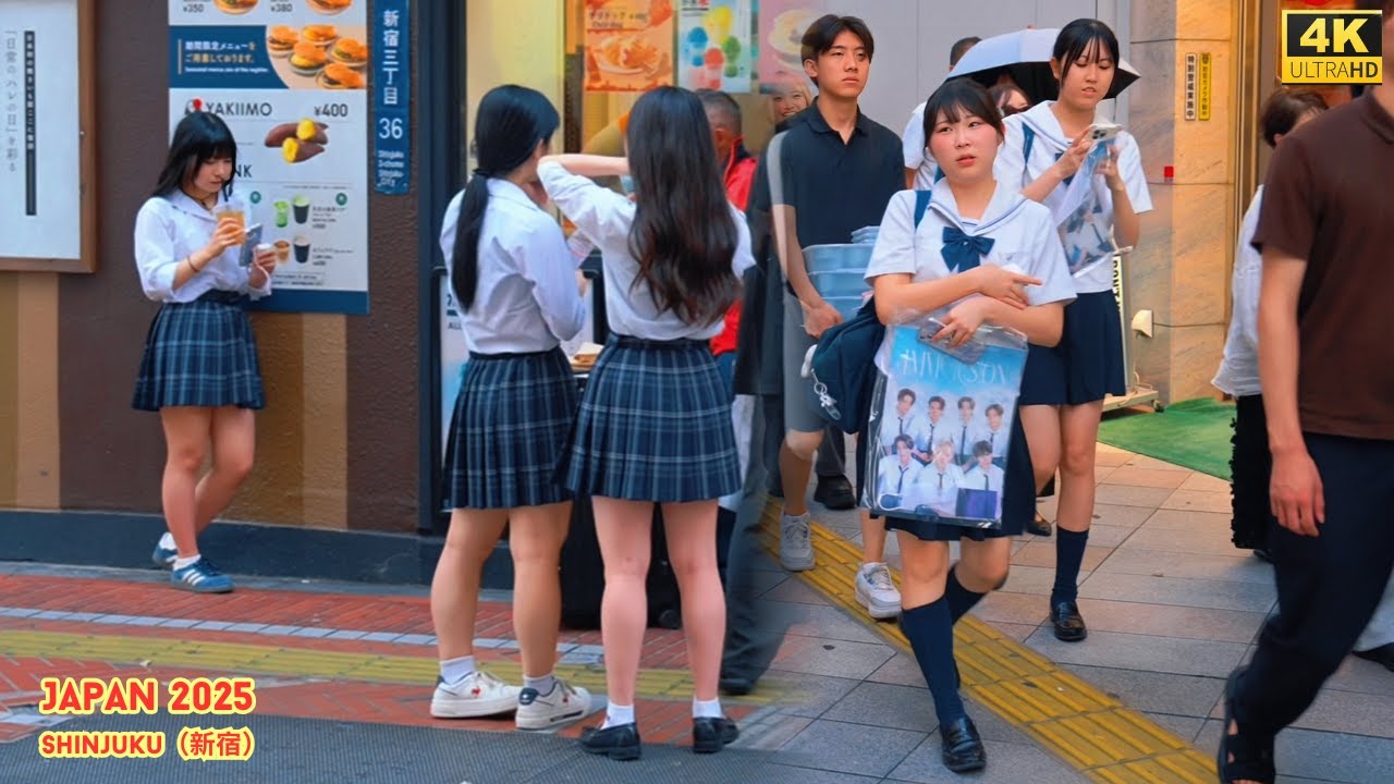 4K HDR Japan travel 2025 | Walk in Shinjuku（新宿）Tokyo Japan |City ambience Nature for relaxing