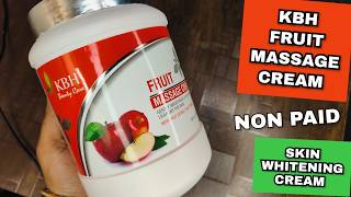 Skin Whitening Moisturizer | KBH Fruit Massage Cream | 2025 | Meesho massage cream 