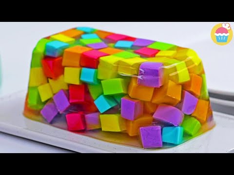เค้ก Mosaic Jello | ของหวานที่ง่ายและอร่อย | ฟินปาก - Nyam Nyam Thai