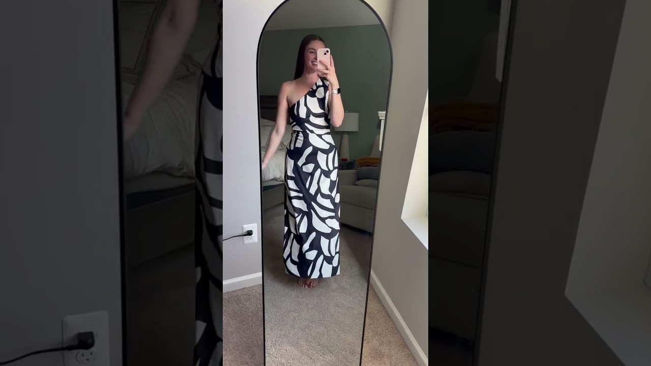 One Shoulder Ruched Bodycon Maxi Dress 