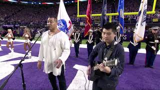 Esera Tuaolo/David Feily - National Anthem - MNF - 12/23/19