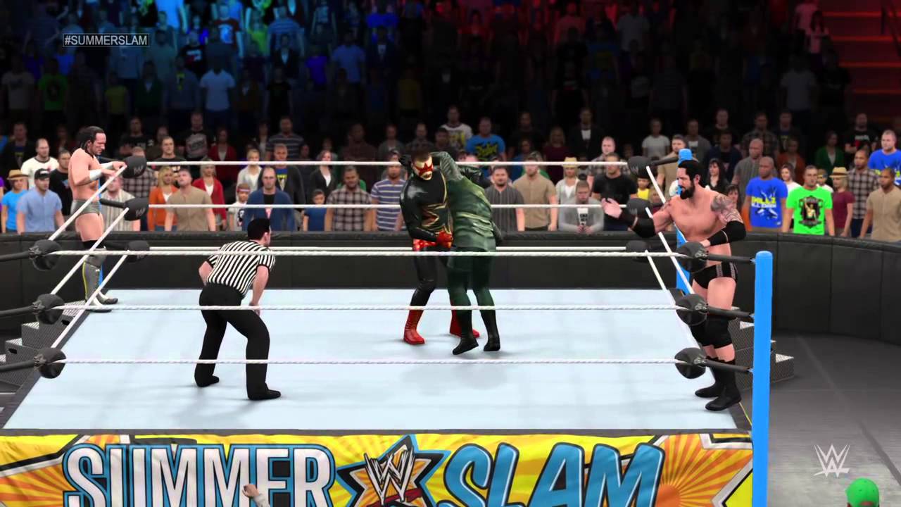 WWE SummerSlam 2015 Arrow & Neville vs. stardust & King Barrett