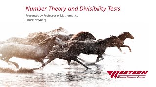 Chuck Newberg:  Number Theory & Divisibility Tests
