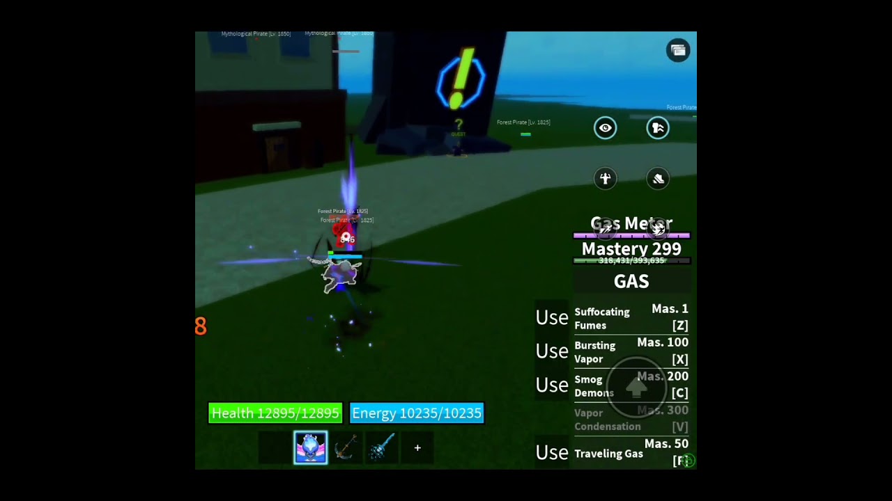 Gas transformation in Blox Fruits is Wild 🔥💀  