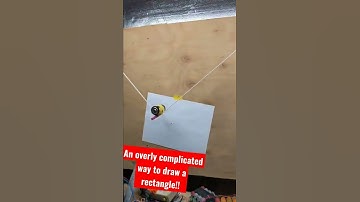 An overly complicated way to draw a rectangle!  1st test of my pen plotter.