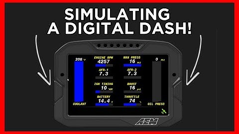 How To SIMULATE A CD Digital Dash On Your PC!