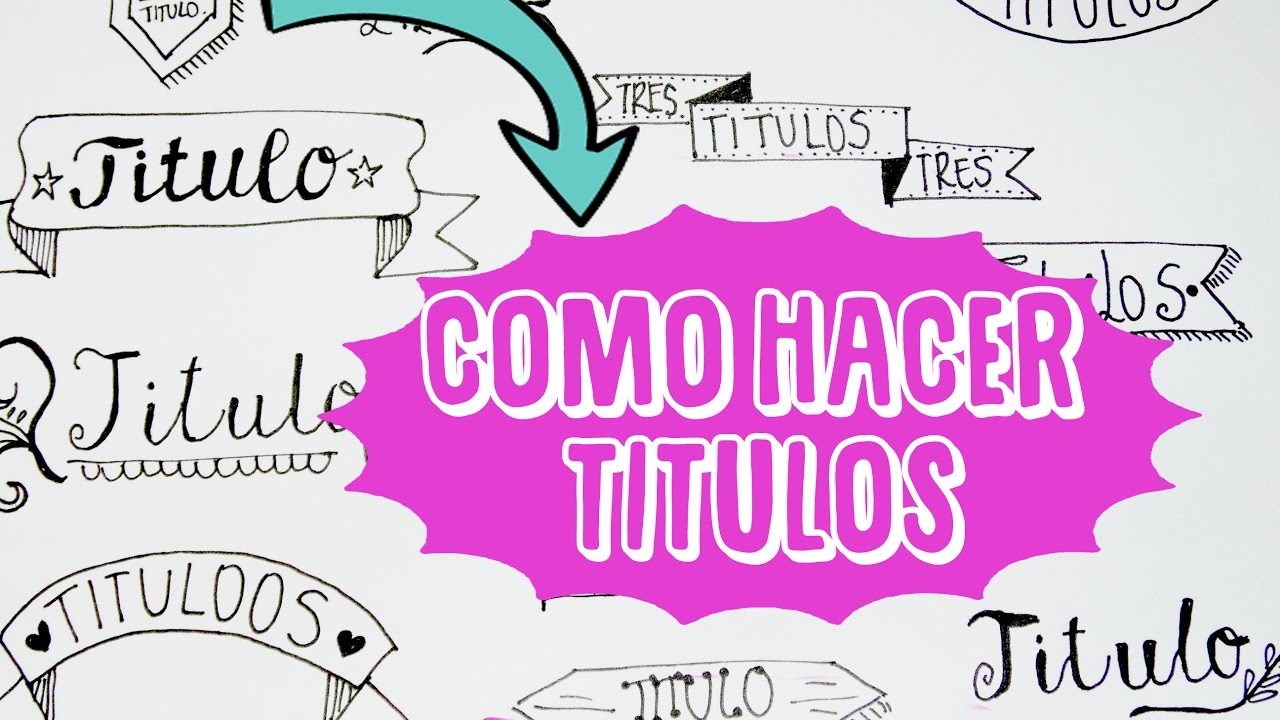 COMO HACER TÍTULOS BONITOS Y FÁCILES | COMO DIBUJAR ♡ - thptnganamst.edu.vn