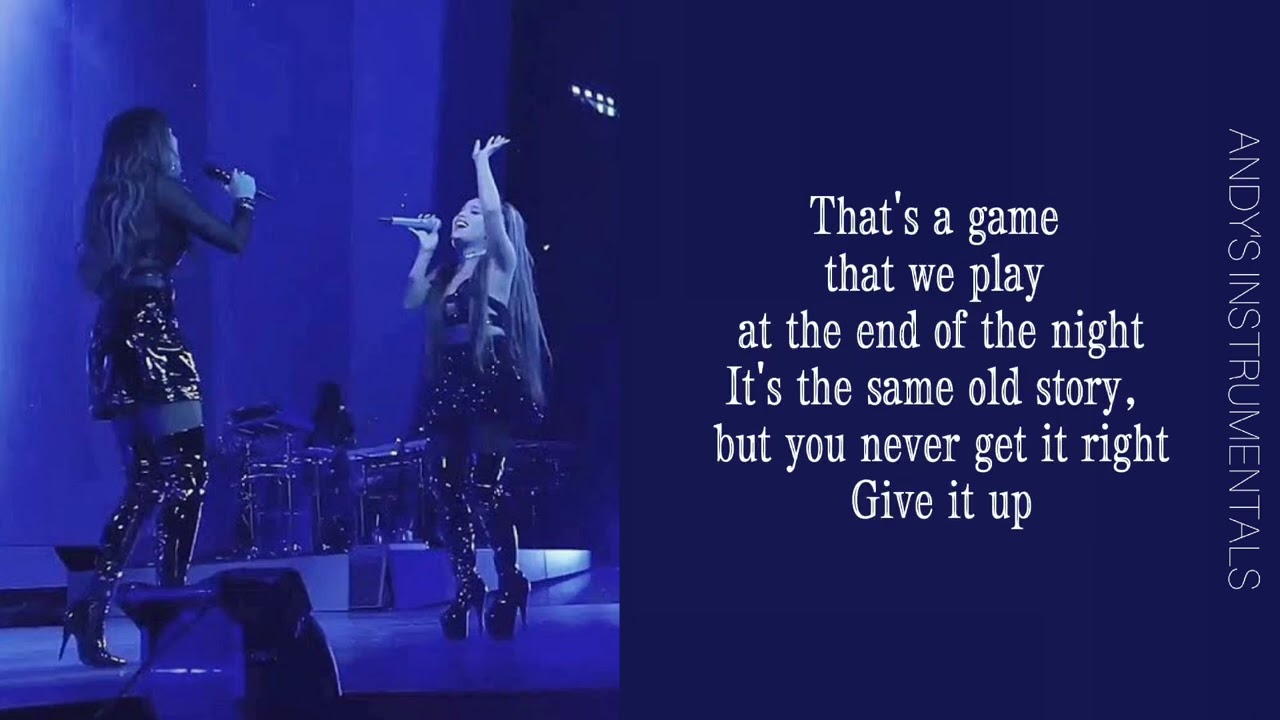 Ariana Grande, Liz Gilliez - Give it Up (Live Instrumental / Karaoke) + Lyrics