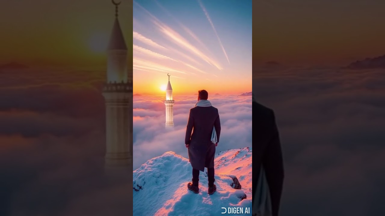 Standing Above the Clouds | A Spiritual Journey at Sunset