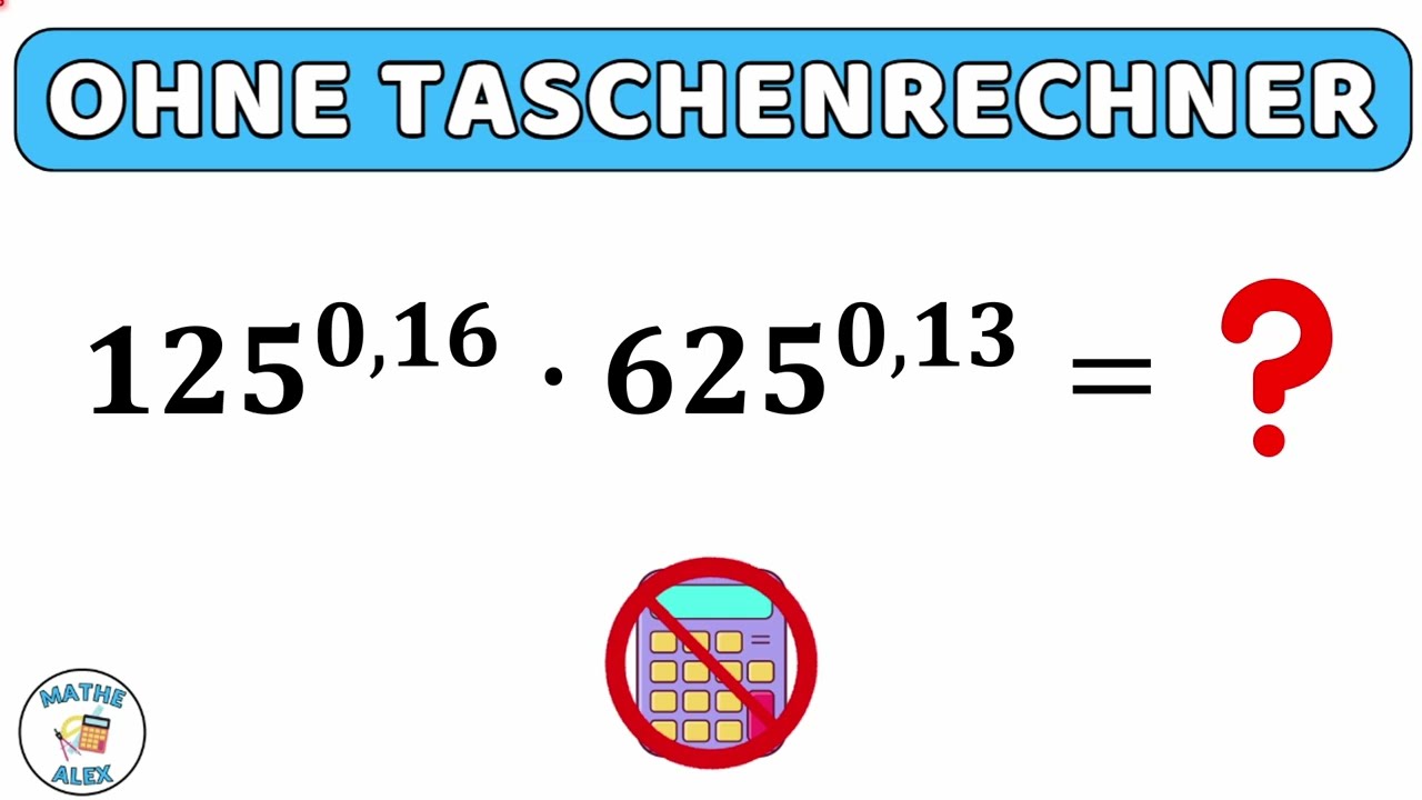Berechne ohne Taschenrechner | Potenzgesetze