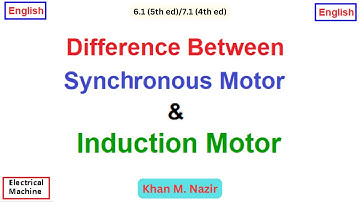 (E)EM Ch-6.1 || Basic Difference between Synchronous Motor  and Induction Motor