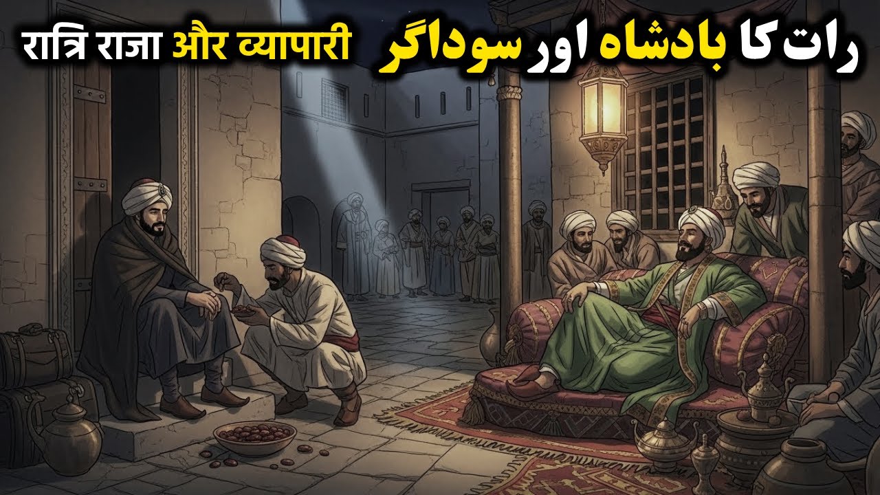 Raat ka Badsha Aur Sudager ka Kissa  | Moral Story | Urdu & Hindi Story | Novel | Badsha Ka Kissa |