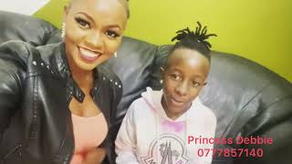 Princess Debbie with Felista de Super star Wishing you a happy new year.