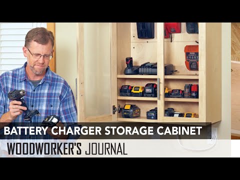 Tool Battery Charging Storage Cabinet