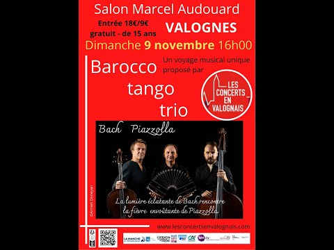 Barocco tango trio : concert du 9 novembre 2025 / par Les Concerts en Valognais