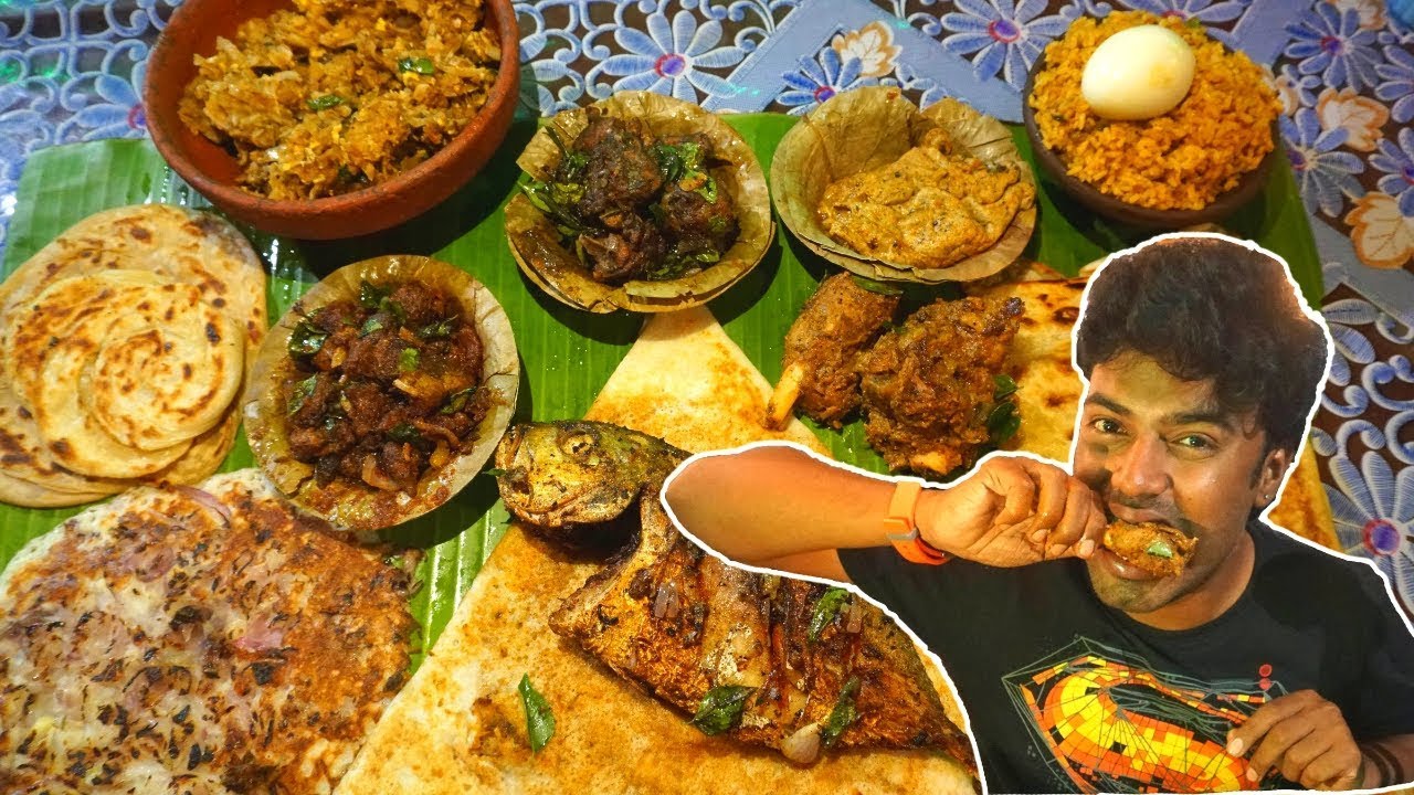 நல்லி எலும்பு , முயல் கறி , மட்டன் கறி ரோஸ்ட் , Madurai Special - Rajammal karikolambu Mess