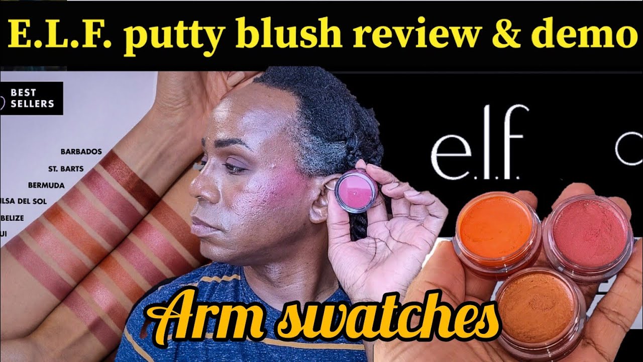 E.LF. LUMINOUS putty blush review & demo-ARM SWATCHES