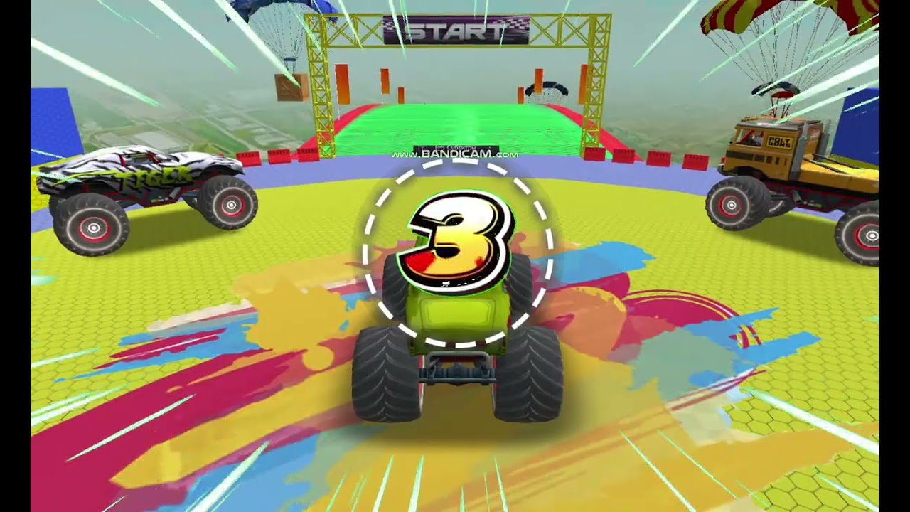 Monster Truck Mega Ramp Game – Crazy Stunts & Extreme Racing – Android Gameplay 