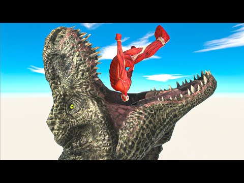 DON'T FALL INTO T-REX HEAD and Reach The Evolution Gate - Animal Revolt Battle Simulator
