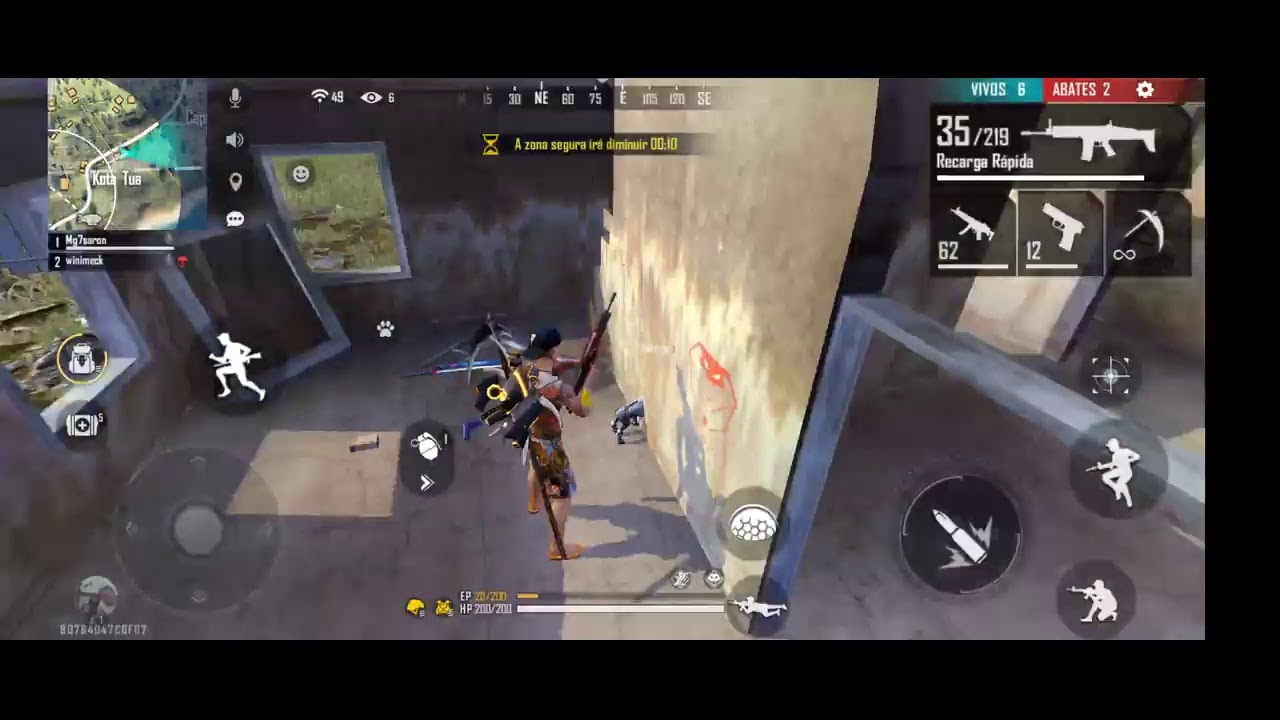 testando free fire no infinix zero 8