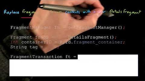 34   Try the fragment manager